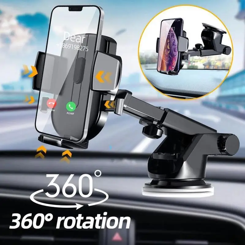 

3 In 1 Universal 360 Degree Car Mount Cell Phone Holder Dashboard Bracket Stand Air Vent For Windshield C6Z9