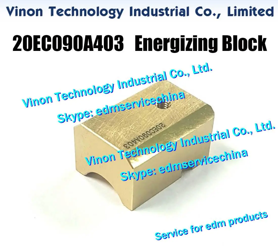 

20EC090A403 edm Energizing Block 20EC.090A.403, 20EC090A403=1, edm Pusher Block for Makino CNC Wire EDM Machines