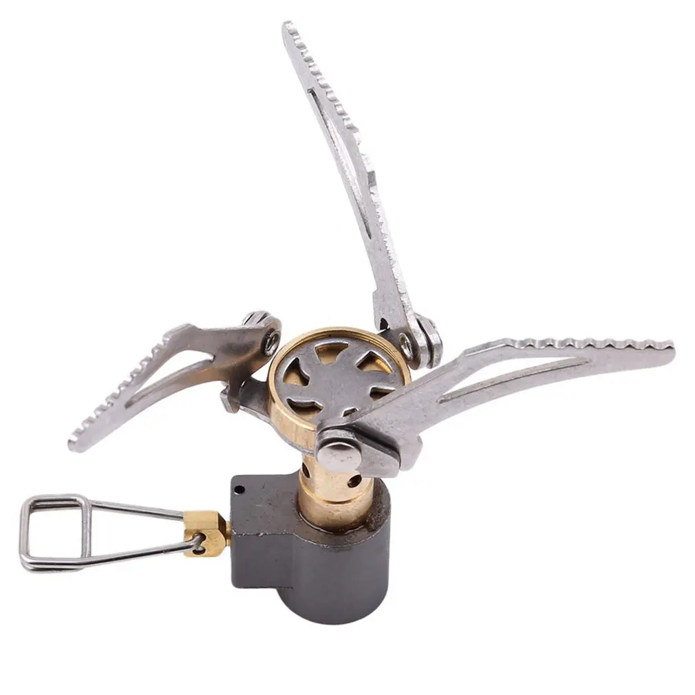 

Camping Gas Stove Burner Ultralight Mini Pocket Stove Stainless Steel Folding Camping Backpacking Gas Stove Cookware Burner