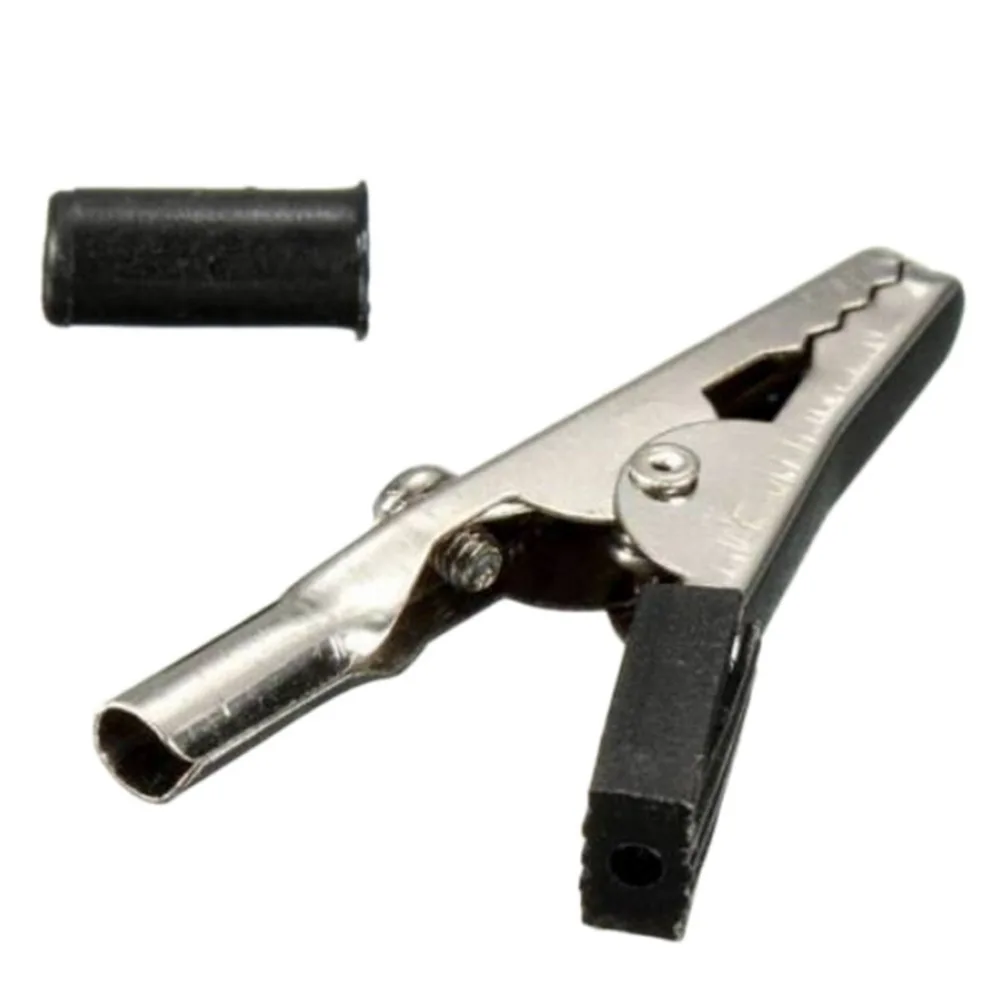 2 шт. черный красный крокодил зажим для 4 мм банан Женский Джек тестовый