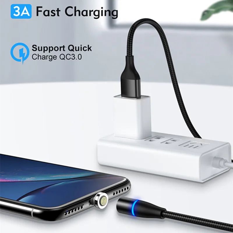 Магнитное зарядное устройство для телефона Honor 9A 9S 9X 3 А кабель Micro USB Type C Huawei P Smart Z