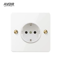 avoir light switch white stainless steel panel usb wall socket eu fr french pulg knurled lever retro toggle switch dimmer ac220v