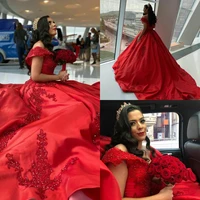 south african red wedding dresses plus size lace appliqued vintage wedding gowns customise off shoulder elegant robe de mari%c3%a9e