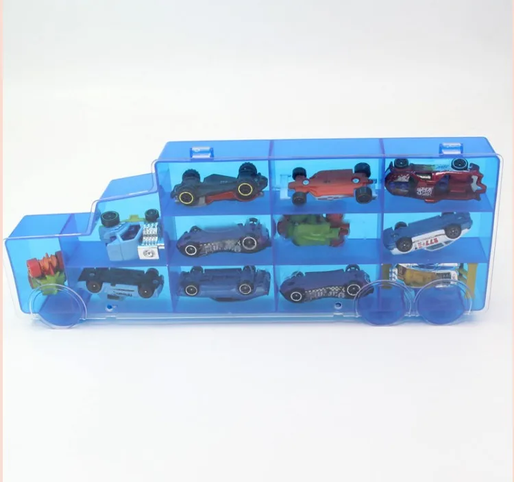Переносная пластиковая коробка для хранения Hot Wheels модель 16 автомобилей литые