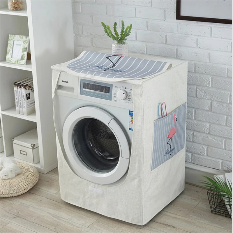 Водонепроницаемый льняной пылезащитный чехол для дома|Чехлы стиральной машины| |