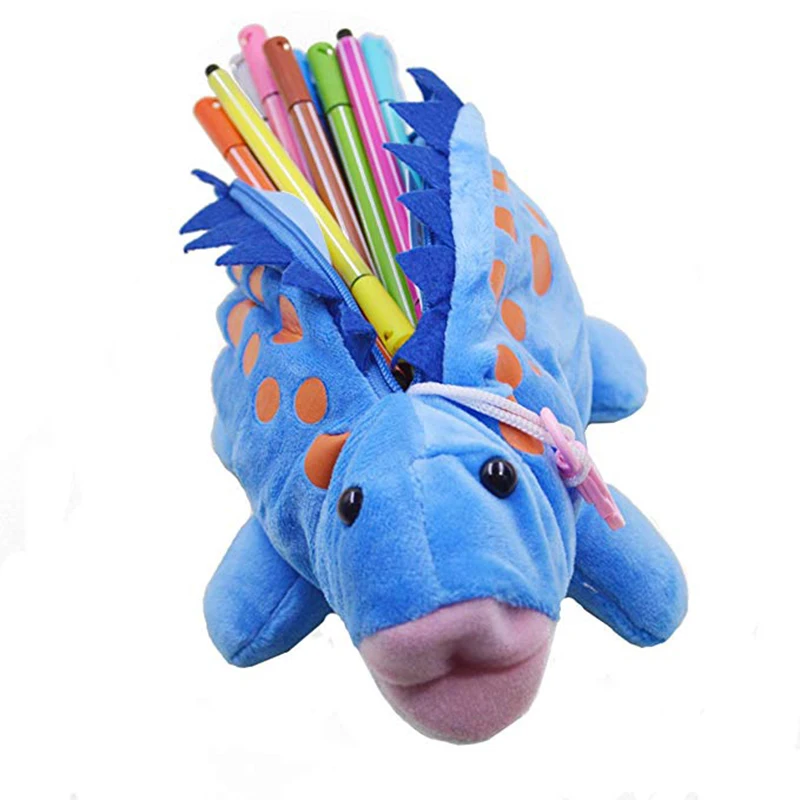 

Dinosaur Students Pencil Case Pen Bag Plush Toy Children Creative Toy Storage Bag Doll Gift Cartoon Cute Pen Pouch