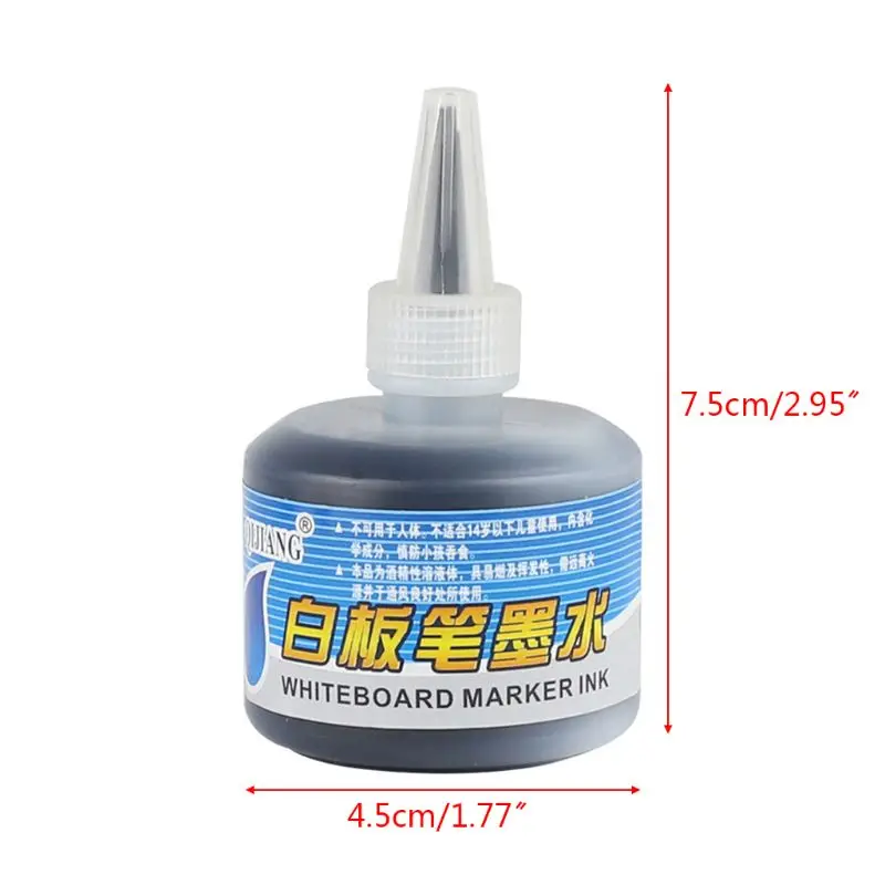 

2021 New 1 Bottle 50ml Refill Ink for Refilling Inks Whiteboard Marker Pen Black Red Blue 3 Colors School Office Supplies