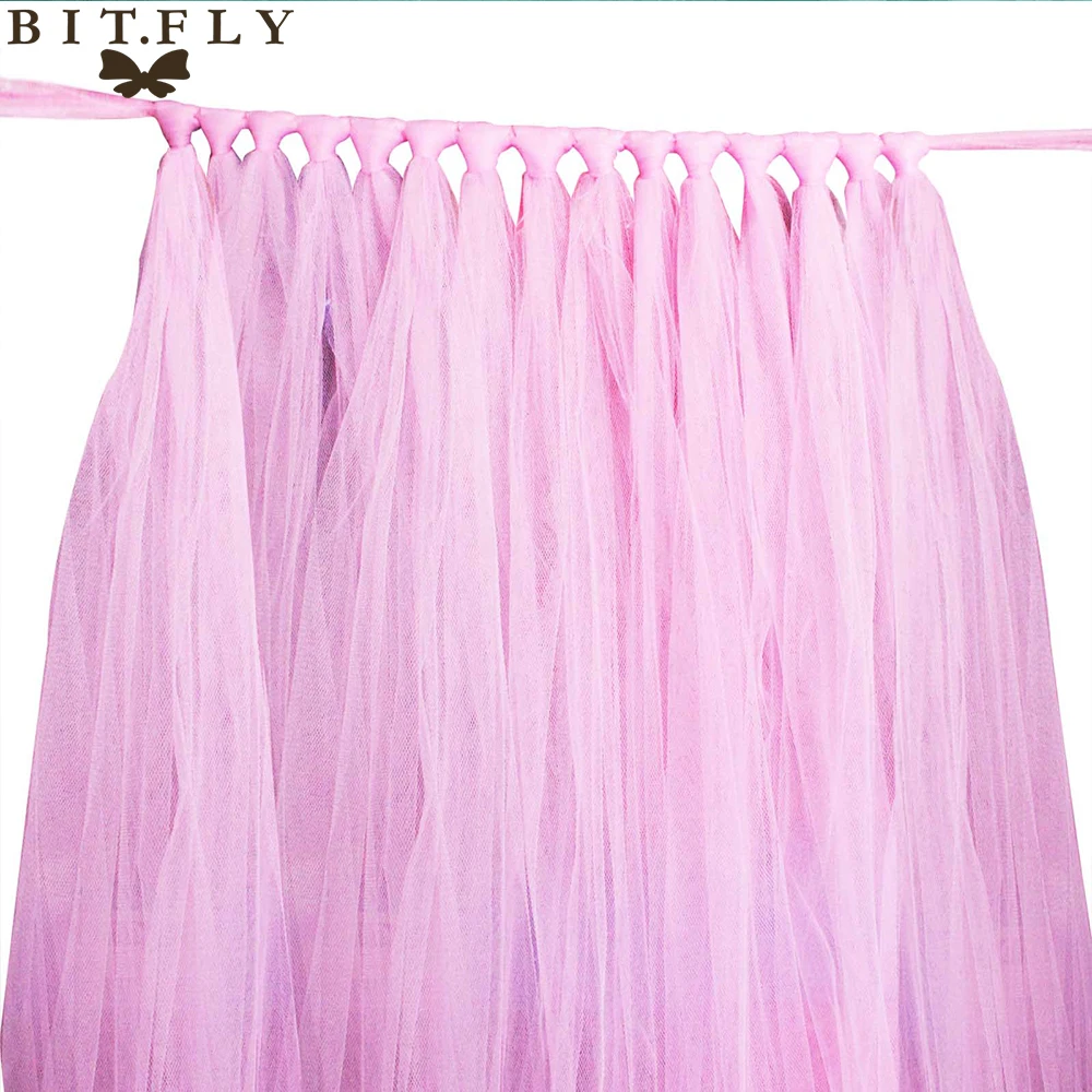DIY Table skirting customize handmade tulle tutu table skirt birthday banquet Party wedding Decoration Home Textile white pink |