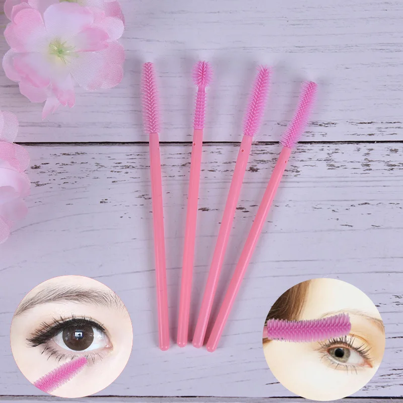 10 шт./лот премиум силиконовый макияж кисть для ресниц расческа тушь палочки