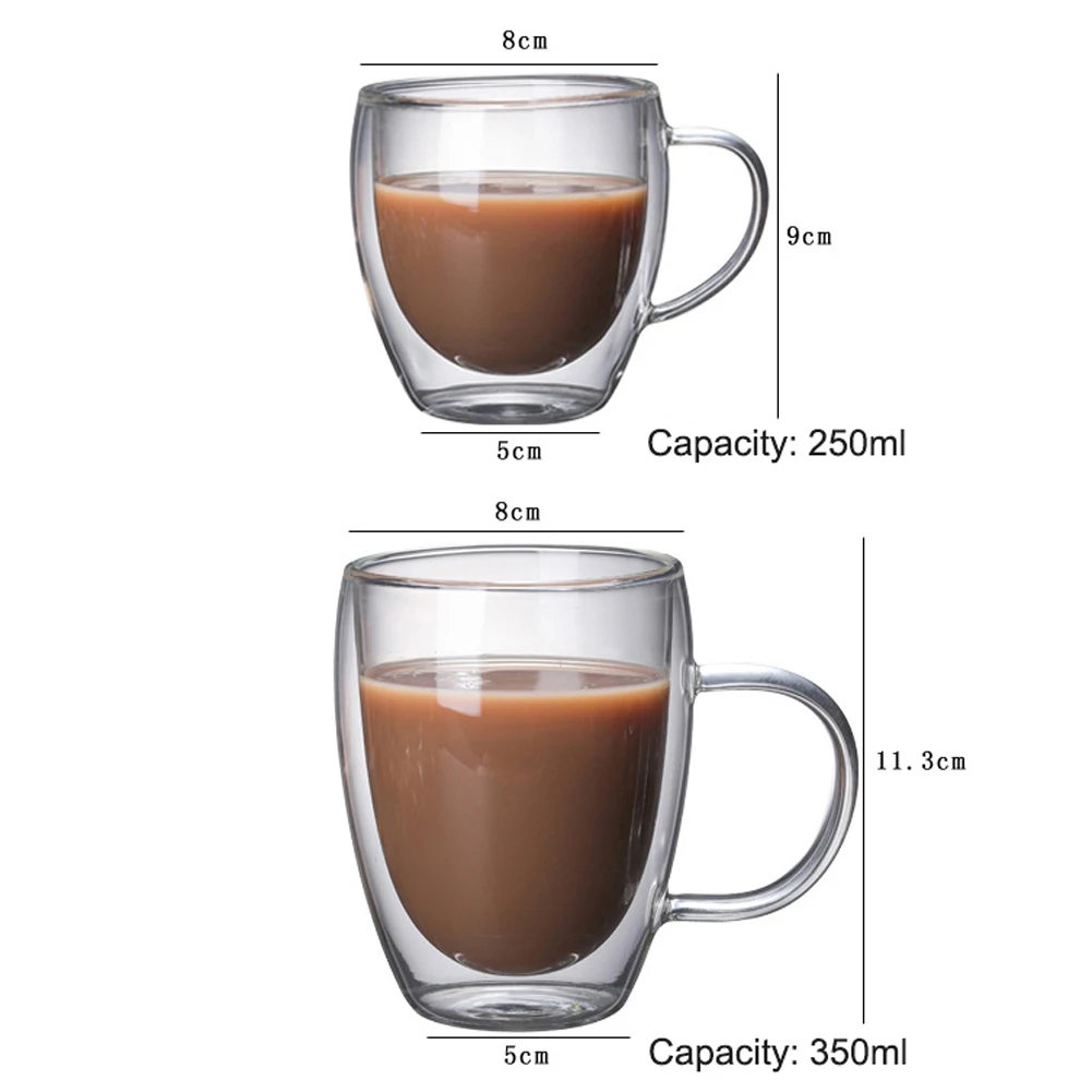 Стеклянная кофейная чашка кружка посуда для напитков кухонные принадлежности