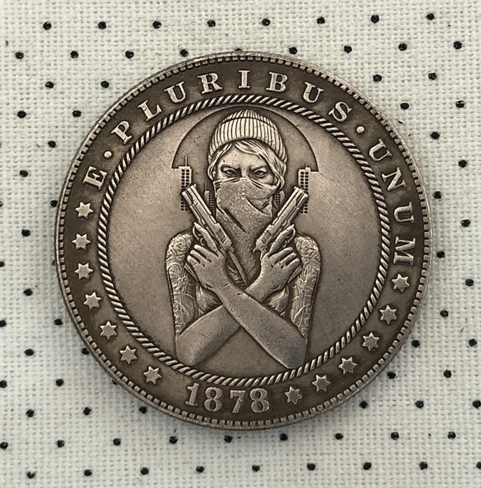 Городская памятная монета убийца американская Моргана Хобо ретро Женская