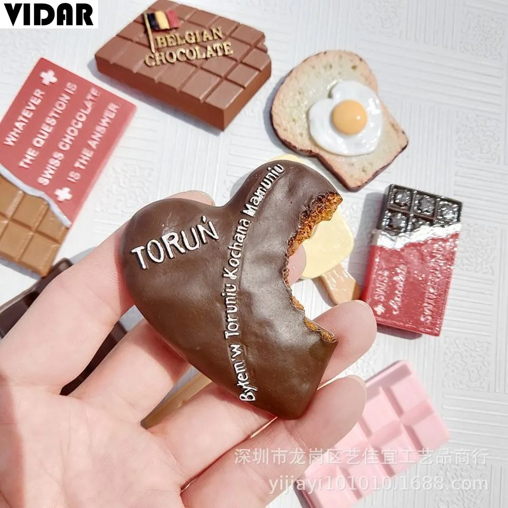 VIDAR туристический сувенир Европа Швейцария шоколадное яйцо хлеб тост магнит