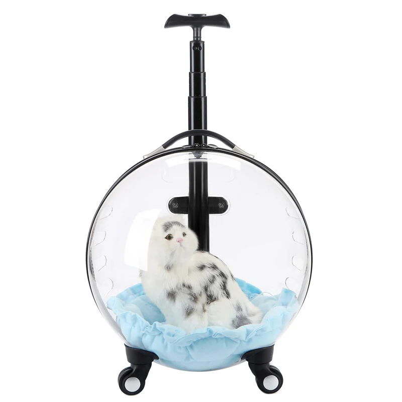 

TT Cat Bag Trolley Case Pet out Portable with Bubble Box Transparent Space Capsule Dog out Luggage