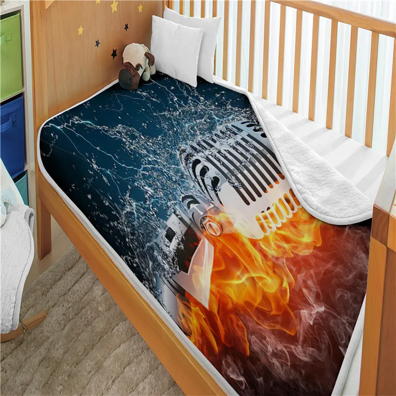 OIMG 3D Portable Adults Printed Flannel Blanket Hand Wash Customized Rectangle Autumn Anti Pilling Home Travel Picnic Tapestr | Дом и сад