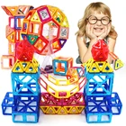 Магнитный конструктор большого размера, магнитные строительные блоки, аксессуары, обучающий конструктор, игрушки для детей