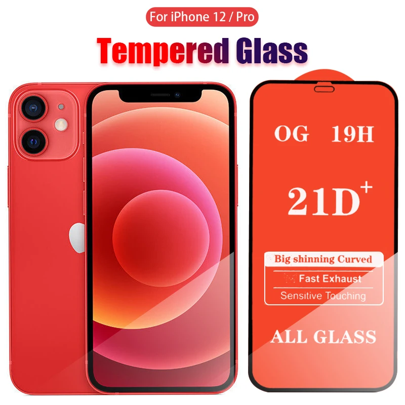 Tempered Glass For iPhone 12 Pro Max Mini Screen Protector On 11 12Pro 11Pro 7 Plus 8 XR XS X SE 2020 128gb Film | Мобильные