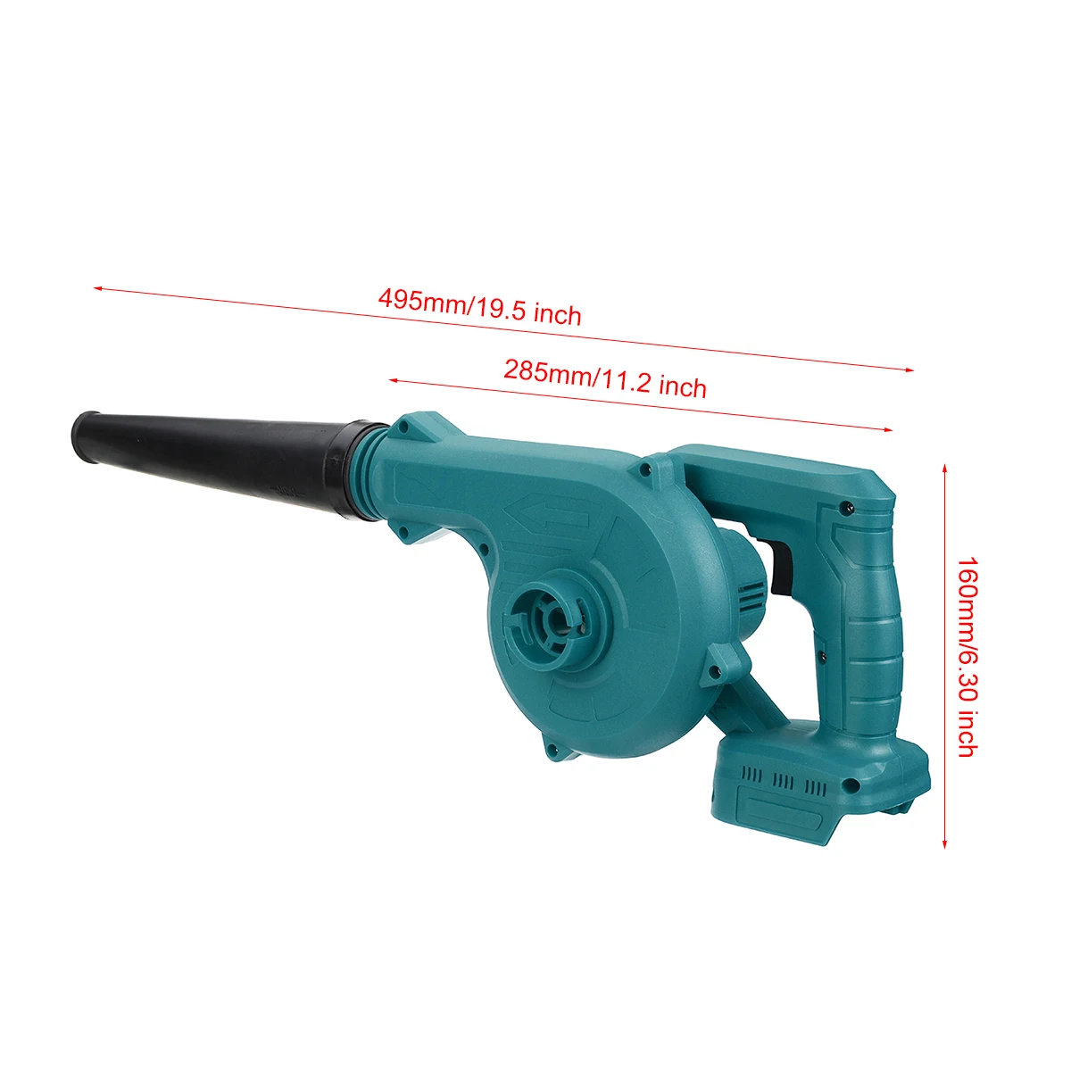 

2 In 1 Cordless Electric Air Blower Vacuum Cleannig Blower Blowing & Suction Leaf Dust Collector For Makita 18V Battery