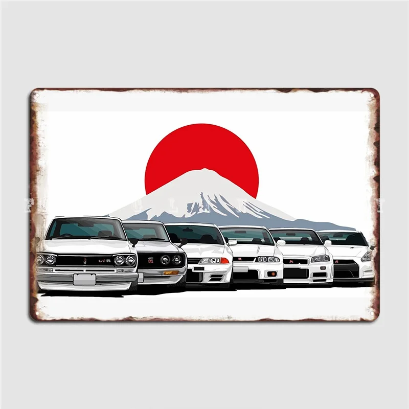 

Gtr Generations Metal Plaque Poster Cinema Living Room Painting Décor Mural Classic Tin Sign Poster