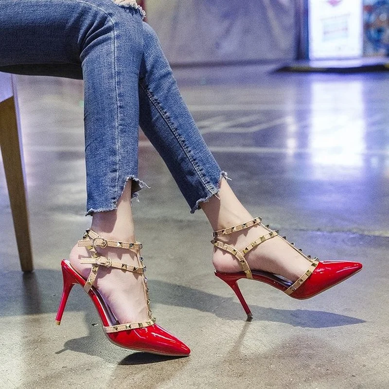 

Shoes Woman 2021 Summer Ladies High Heels Valentine Shoes Female Pointed Toe Pumps For Womens Shoe Zapatos Chaussure Femme