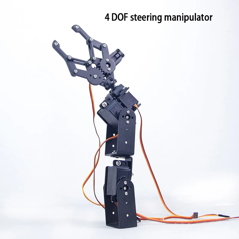 Anti-Blocking Rotation 4 Degrees Of Freedom Steering Gear Manipulator Gripper Mechanical Claw Claw Mechanical Arm For Robots