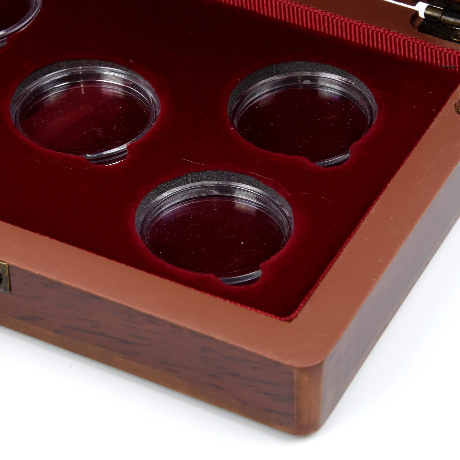 

25mm 30mm 27mm Commemorative Coin Collection Wooden Case Display Box Storage Holder Organizer