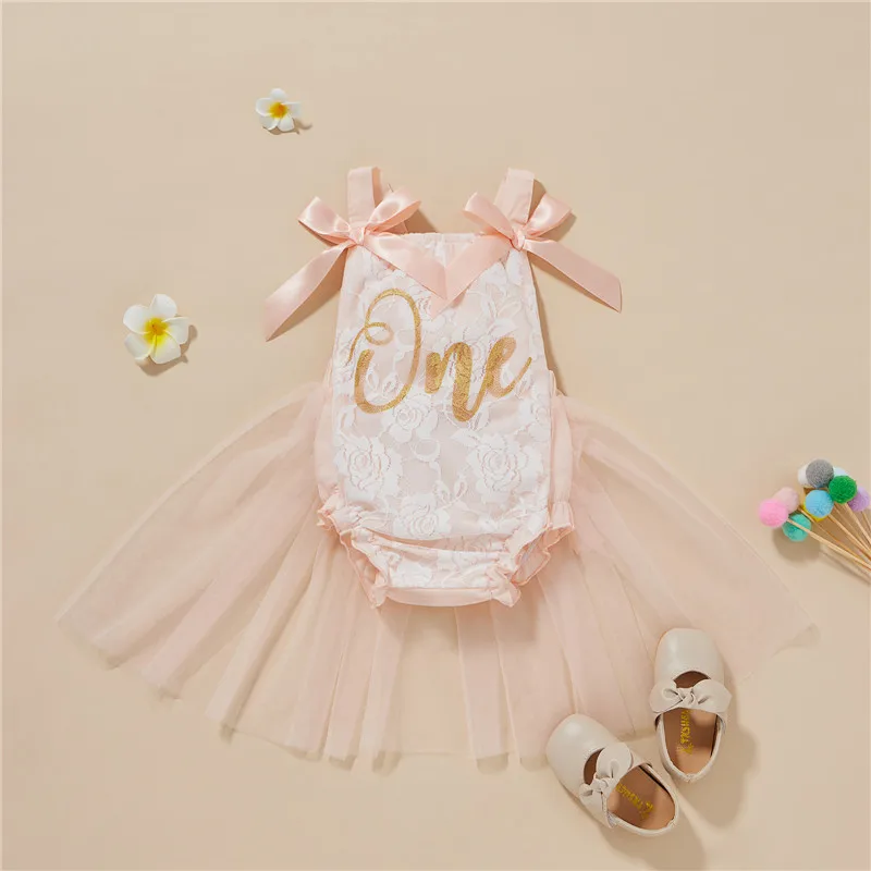 

Одежда для малышей; Комбинезон с бабочкой и буквенным принтом на шнуровке с принтом; Платье принцессы для девочек, комбинезон для девочек, д...