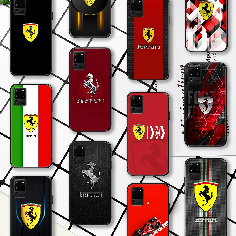 

Sporting Car Supercar Run Ferrari Phone Case For Samsung Galaxy Note S 8 9 10 20 Plus E Lite Uitra black Etui Pretty Back Tpu