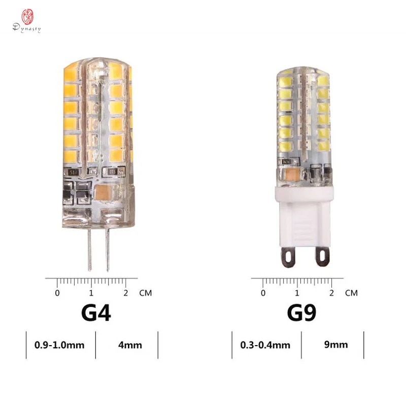 10 шт./лот Светодиодная лампа G4 AC/DC 12 В/220 В Миниатюрная кукуруза заменяемая