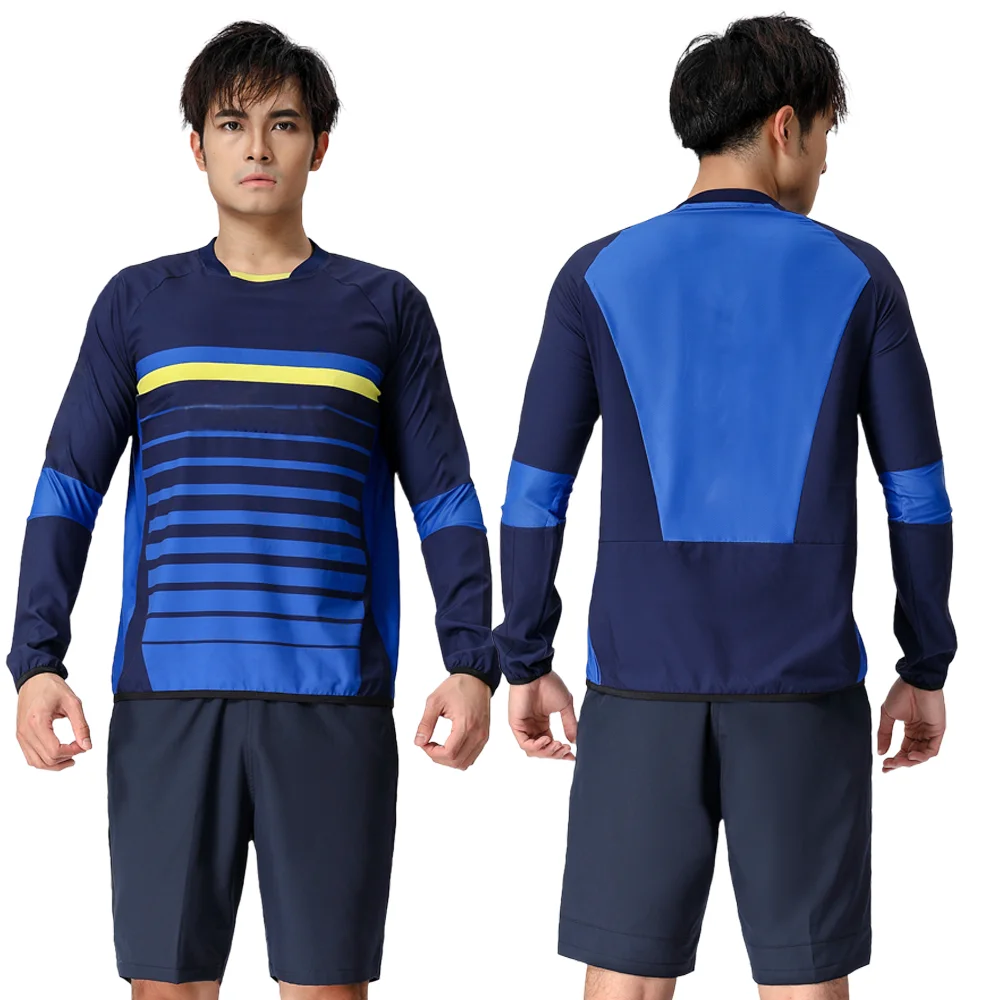 Футбольный костюм голкипера с длинным рукавом тренировочная рубашка для