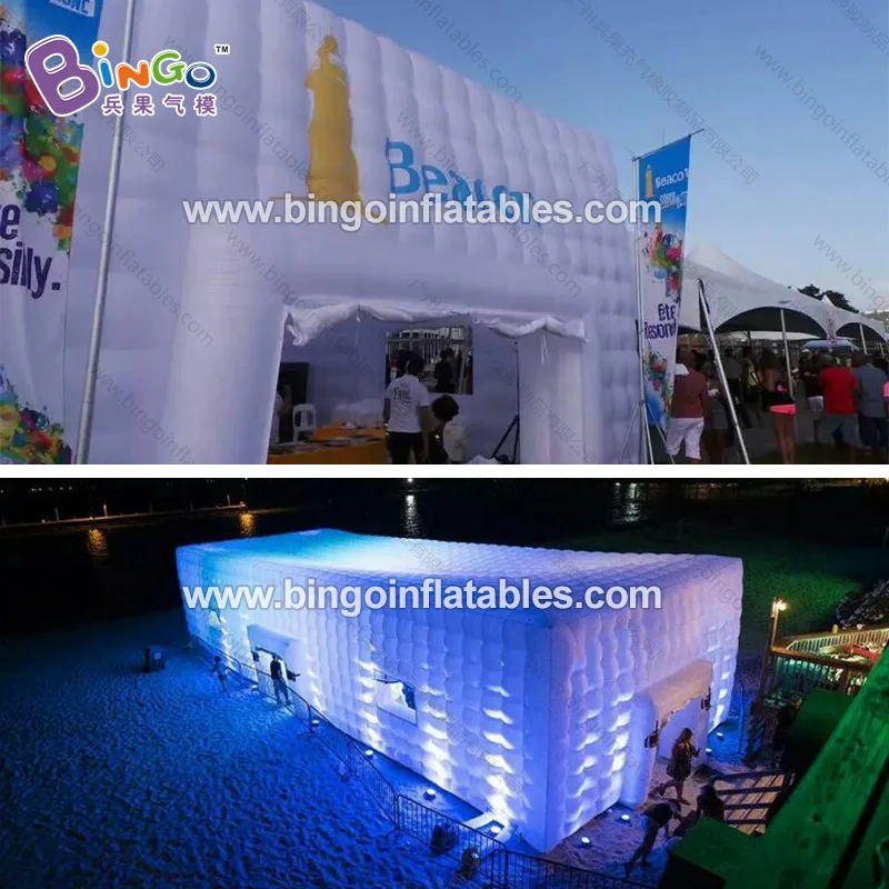 Billig Kostenloser Versand Aufblasbare Weiß Zelt/Riesen Aufgeblasen Werbung Zelt Für Zeigen/Outdoor Verwenden Blow Up Event Shelter