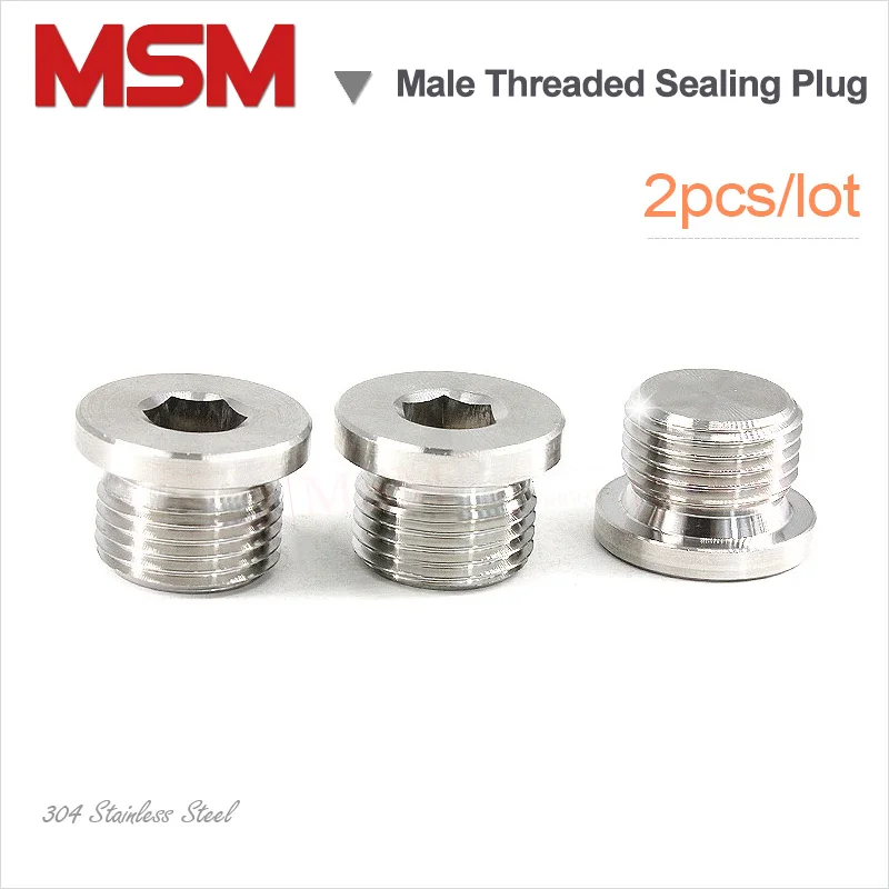 Уплотнительная Заглушка с наружной резьбой из нержавеющей стали фланцевым