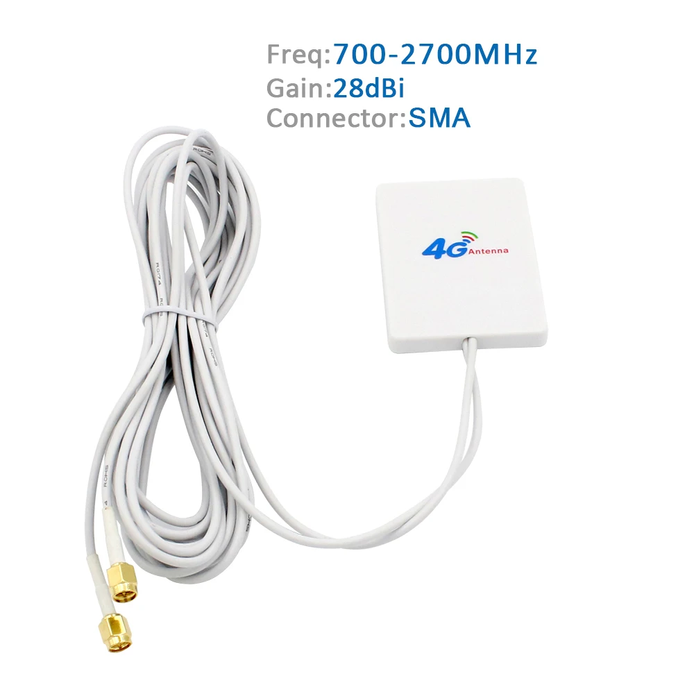 4G панель LTE Antena Antenna 3G SMA TS9 CRC9 разъем с кабелем 3 м Hign Усиление wifi антенна для Huawei