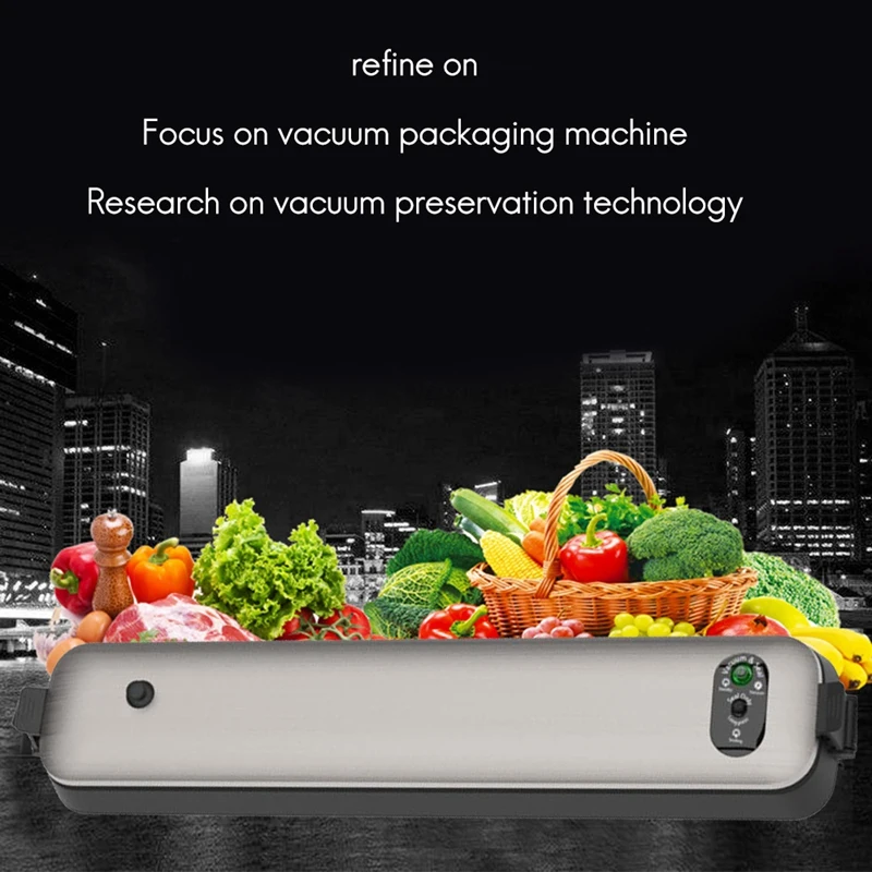 

Household Vacuum Food Sealer Electric Commercial Home Food Vacuum Sealer Packaging Machine Include 15Pcs Bags