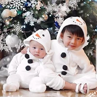 toddler baby romper clothings christmas snowman cosplay costume jumpsuit clothes for boys girls xmas party new year navidad a40