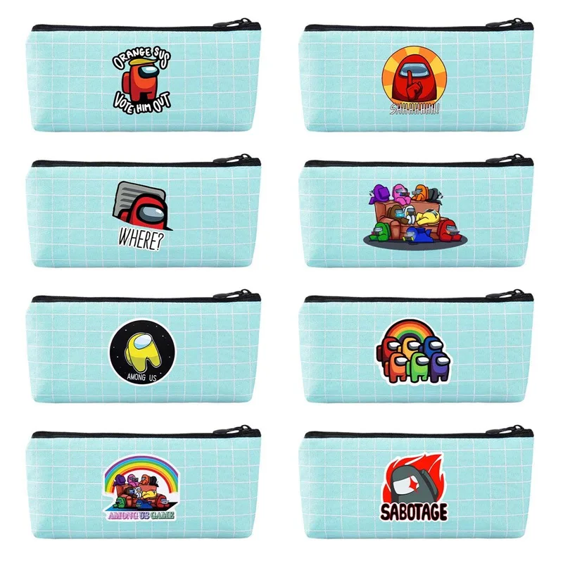

1Pcs Among Us Game 3D Printing Pencil Case Cute Cartoon Student Pencilcase Boys Girls Pen Bag Stationery Box Mini Cosmetic Bag