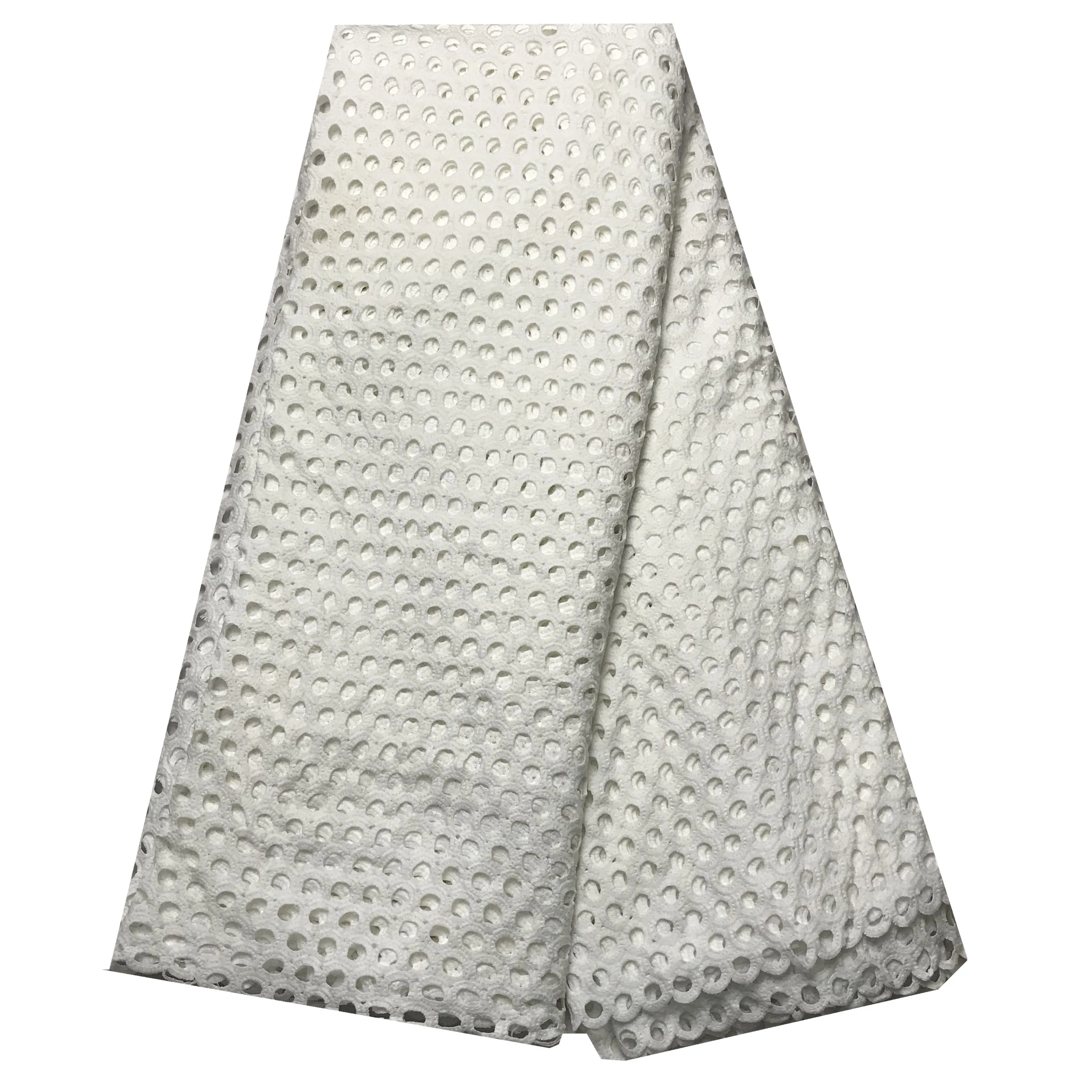 Кружевной гипюровый хлопковый шнур с вышивкой 5 ярдов в африканском