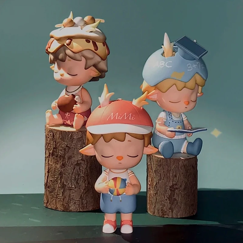 MIMI-caja ciega Original para ni&ntilde;os, modelo de caja de regalo de figura Anime-0