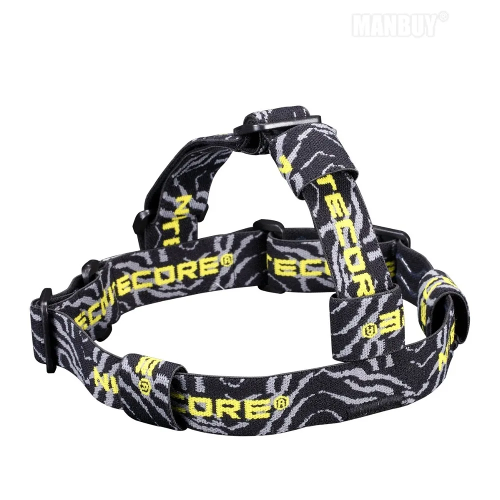 2021 NITECORE HB02 головная повязка для фонарика эластичный Анти скольжения нейлона
