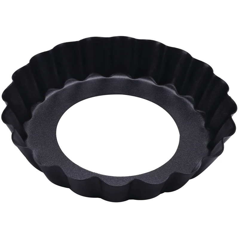 

6Pcs 3.9 Inch Diameter Non-Stick Quiche Pan & 2 Pcs 9 Inches Non-Stick Removable Loose Bottom Quiche Tart Pan