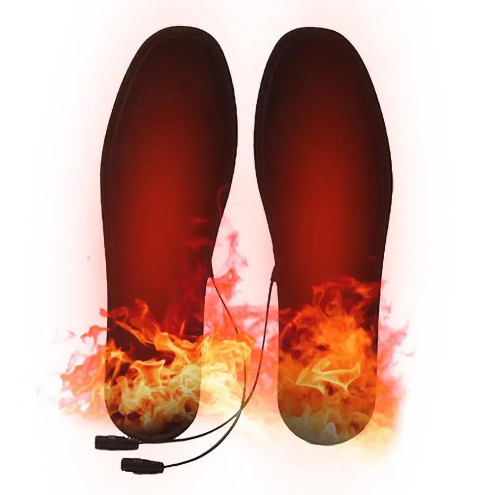 1 Pair USB Electric Heating Insole Energy-Saving Heated Insoles Washable Foot Warming Patch Winter Feet Warmer Sock Pad Mat