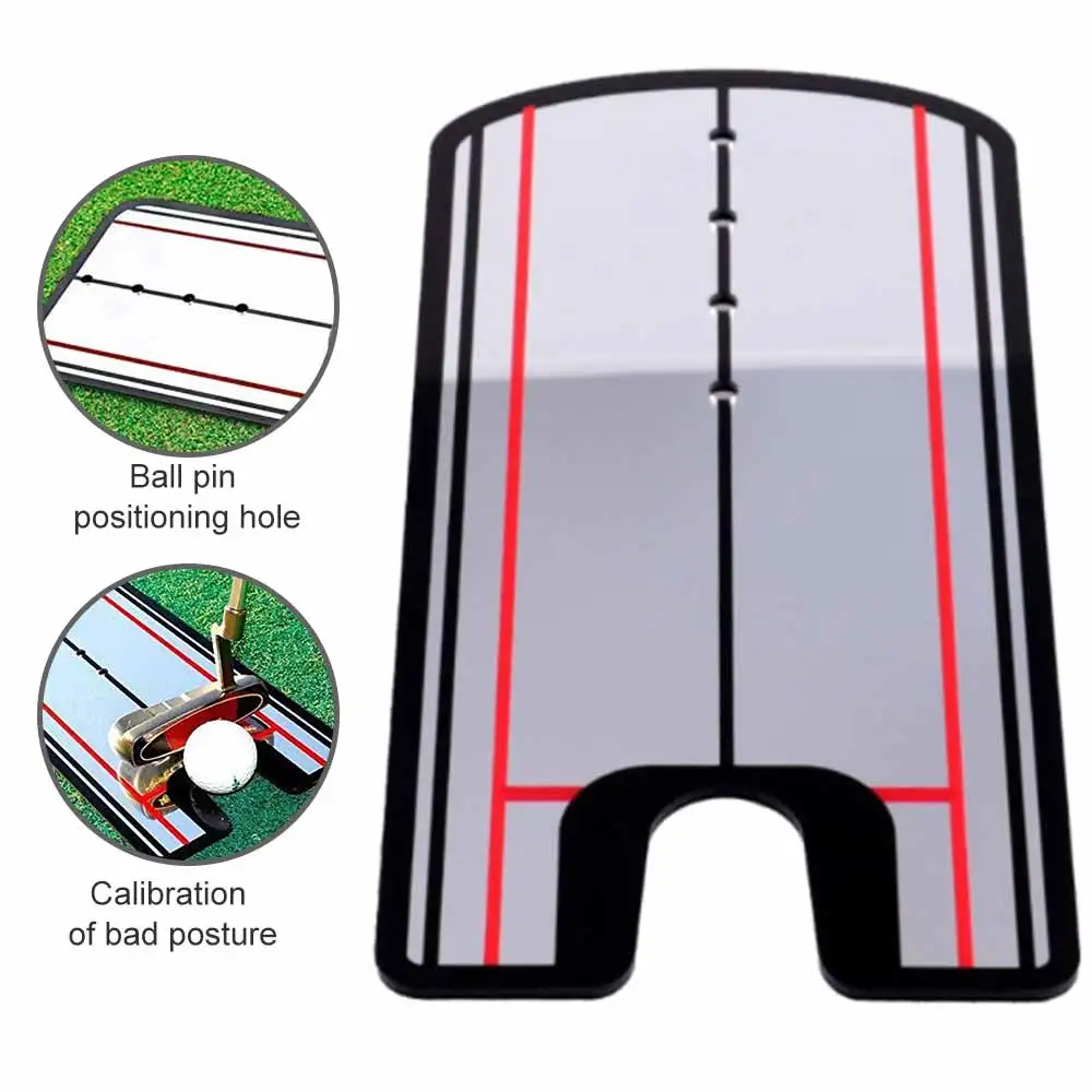 

Portable Practice Golf Putting Mirror Alignment Golf Accessories Training Aid Swing Putter Posture Corrector