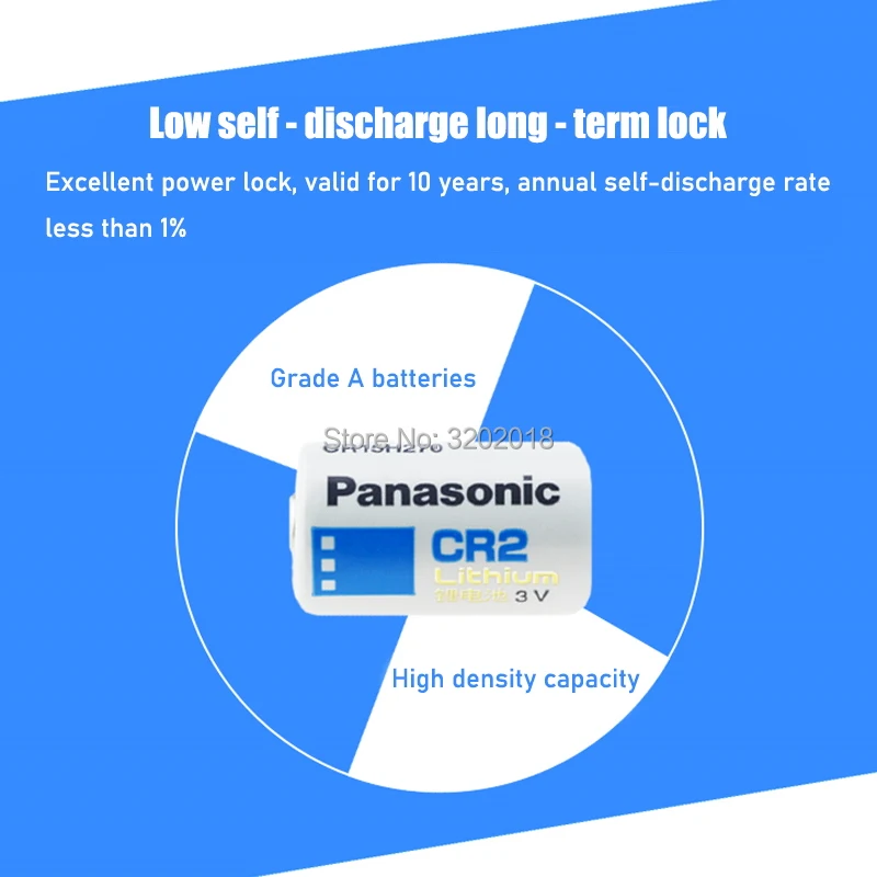 4pac новый оригинальный Panasonic CR2 3V CR15H270 850mah литиевая батарея батареи для камеры |