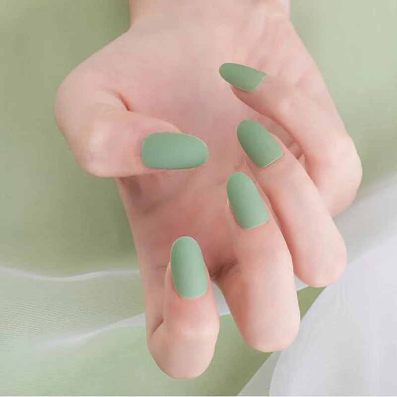 24 шт. искусственные ногти полностью закрывающие элегантные розовые градиентные