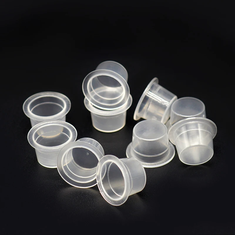 100 шт S/M/L пластиковые одноразовые микроблейдинг тату Чернила чашки Перманентный