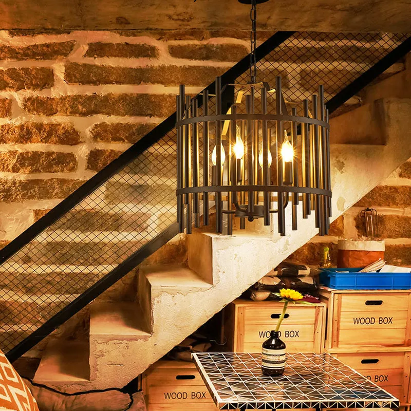 Промышленный Лофт креативный подвесной светильник для столовой художественный