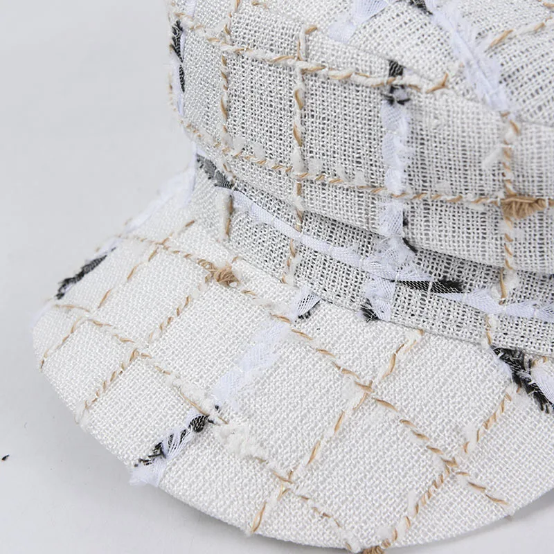 Новые женские кепки USPOP в клетку газетчика модные на плоской подошве винтажные