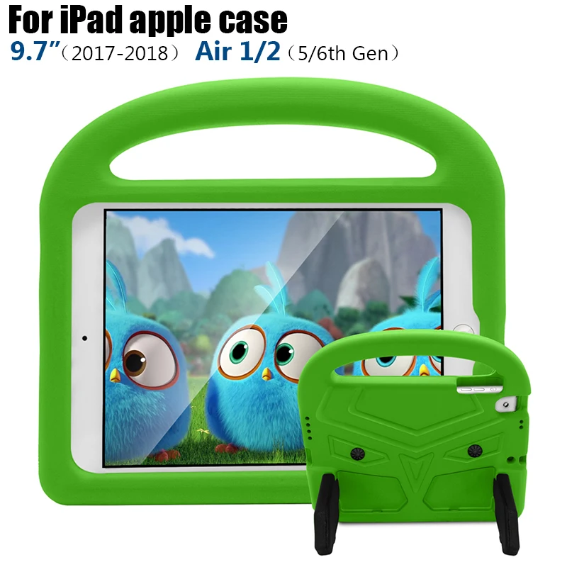 

Защитный чехол из ЭВА для iPad Air 1 Air 2, детский чехол A1474, A1566, противоударный силиконовый чехол-подставка для iPad 9,7, 2017, 2018, детский чехол