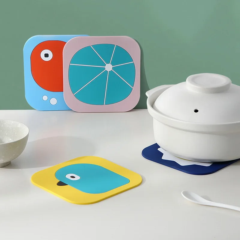 Силиконовый коврик для обеденного стола с мультяшным животным дизайном Coaster