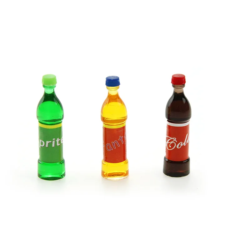 3 шт. Кукольный домик Кола бутылка миниатюрный игрушка кукла Еда Кухня аксессуары
