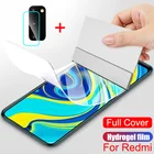 Гидрогелевая пленка для Xiaomi Redmi Note 9 8 7 Pro 9S Max Poco F2 X3 NFC K30 ultra Mi 10 Lite 9T, защита экрана, стекло для объектива камеры